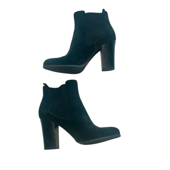 Michael Kors Black Suede Heeled Boots Size 8.5 NWOT - Picture 2 of 9